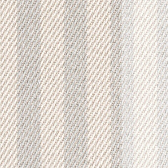 Woven textile, off-white and pale gray diagonal stripe, dense structured weave; Miniforms "Voulez Vous" Dedard fabric sample.